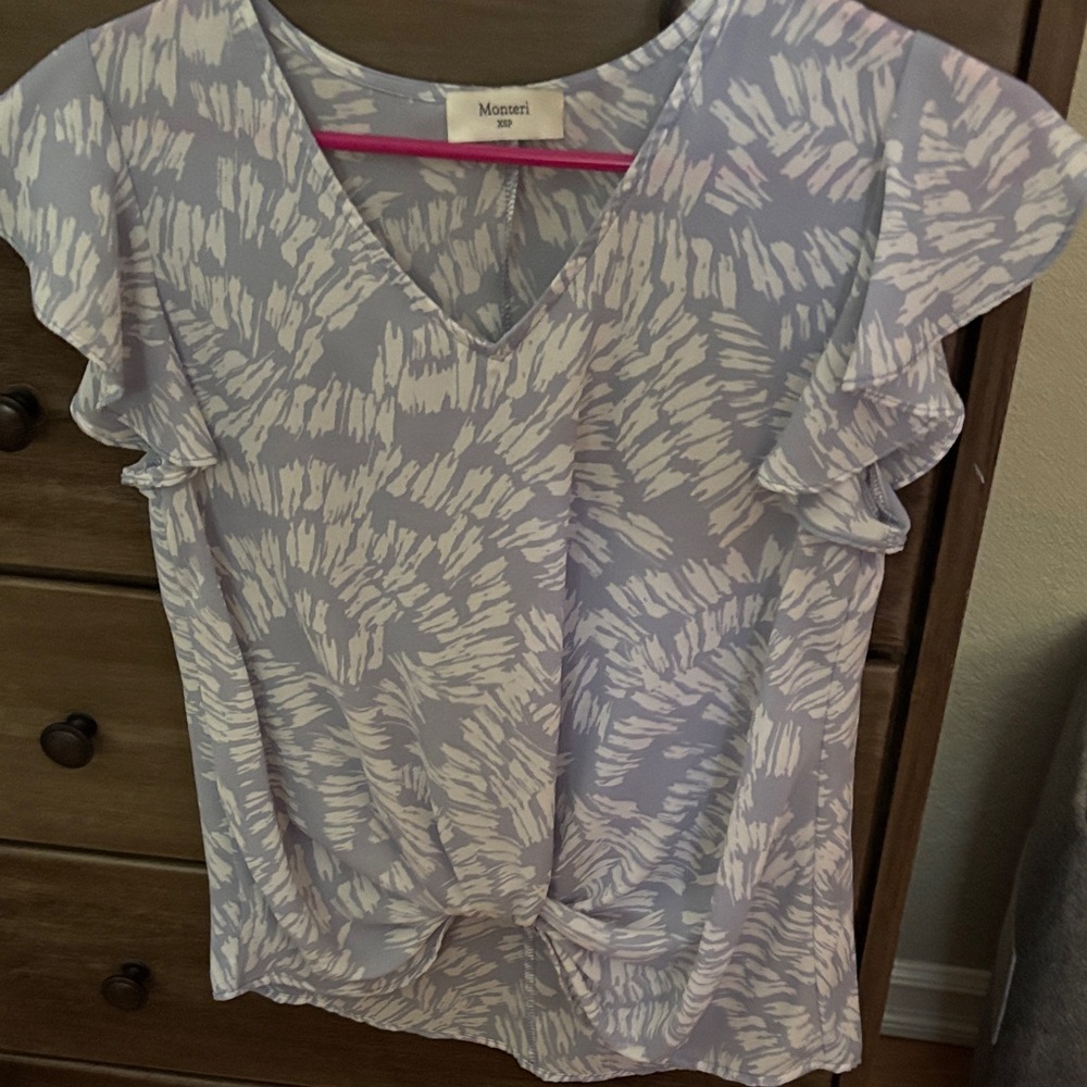 Light Purple Patterned Blouse